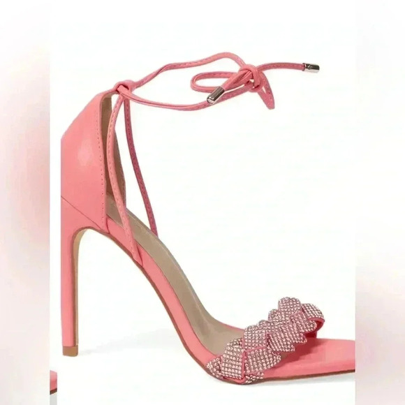 VENUS Pretty in Pink Open Toe Heels - Picture 2 of 15